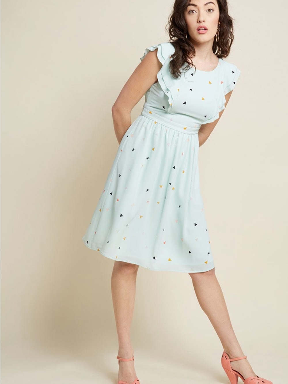 Modcloth A Joy to be Blissful Fervour a-line mint green dress size 1X